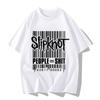 2026 Nuova T-shirt Americana Street Heavy Metal Slipknot Stampa Grafica Stampa Pattern Periferico della Band T-shirt Estiva a Maniche Corte