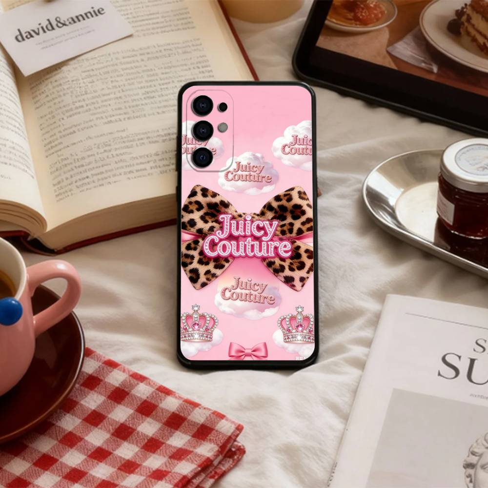 Y-Y2K Vintage J-Juicy C-Couture   Phone Case For Samsung S 25,24,23,22,30,21,10,9,Ultra,Plus,Lite,FE,4,5 G Soft Black Case