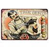 Vintage Barber Sign Metal Wall Decor Retro Tin Plaque for Man Cave Garage