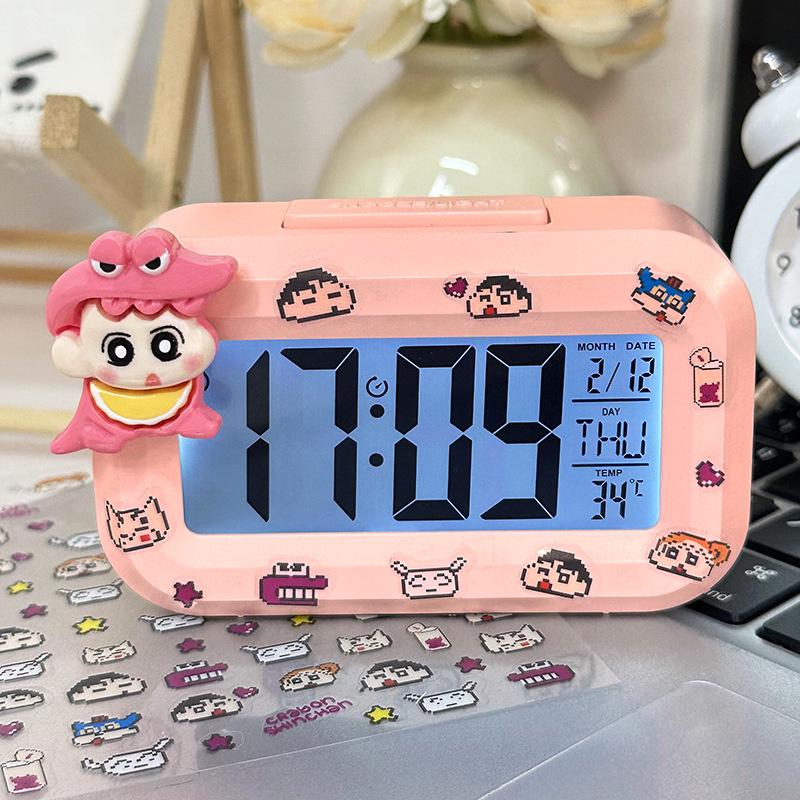 Luminous Cute Beaver Alarm Clock - Multifunctional Silent Desktop Clock with Timer for Dorms and Bedside.