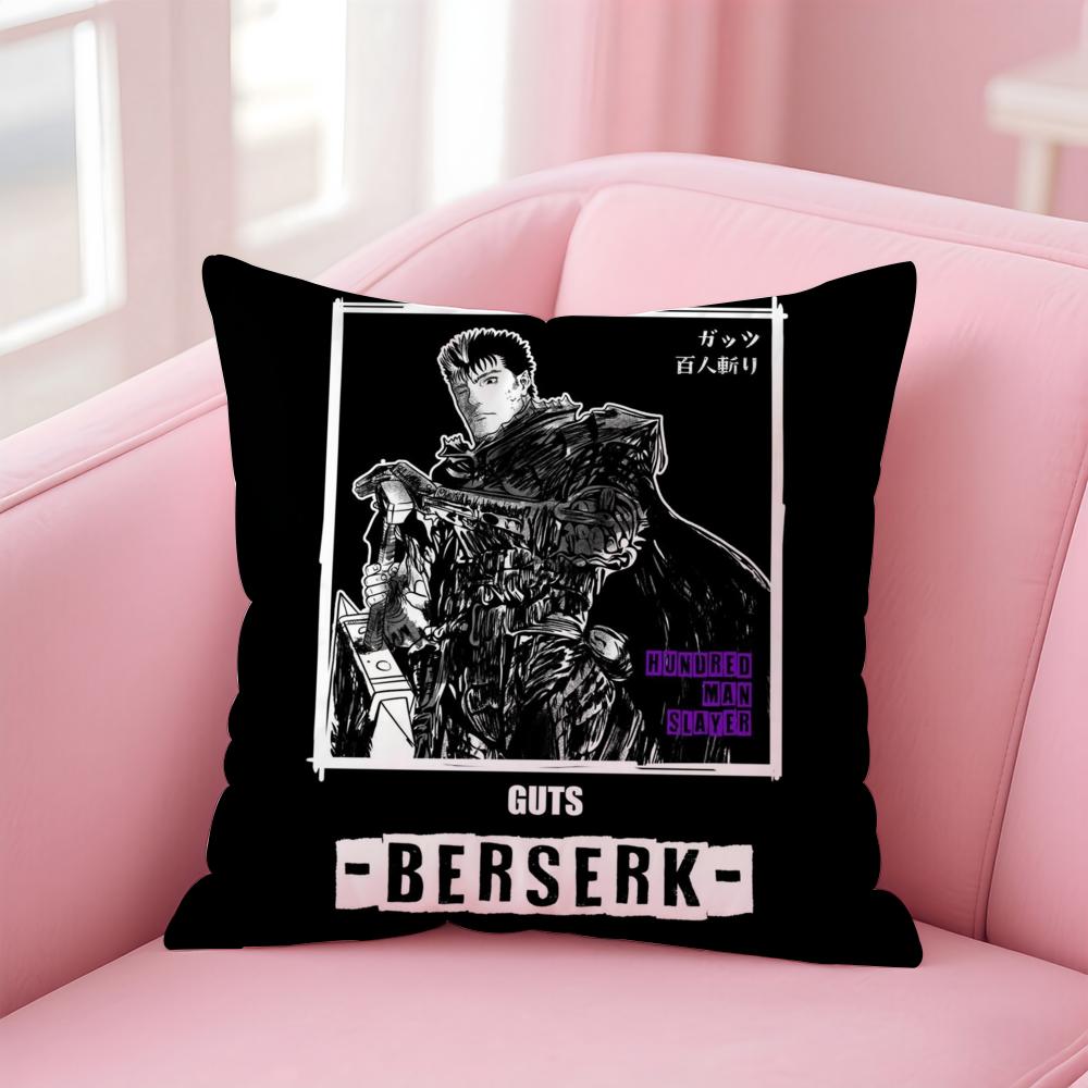Cool B-BerserkS Cushion Cover Home & Car Multi-Scene Pillow Cover - Reversible, Soft & Durable for Daily Use
