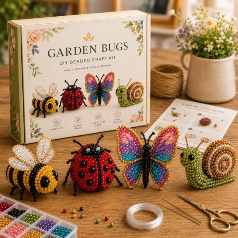 3D Perlen Tier Bastelset DIY Sicheres Material Perlen Set für Anfänger Kreatives Handgemachtes Projekt für Kinder Schul Bastelstunde Verwendung