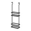 Yamazaki Jitsugyo 8461 Hook Dispenser Stand 2 Tiers Black W19.3 x D10 x H59.5cm Tower Shower Rack Bathroom Rack