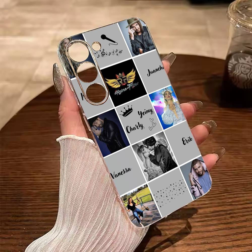 Q-Queen of Flow -La Reina D-Del Flow Clear Phone Case for Samsung Galaxy A71, A70, A52, A51, A40, A30