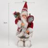 Christmas Decorations pink Santa Claus Dolls Standing Christmas Figurine Holiday Decoration Ornaments Layout Window Decoration