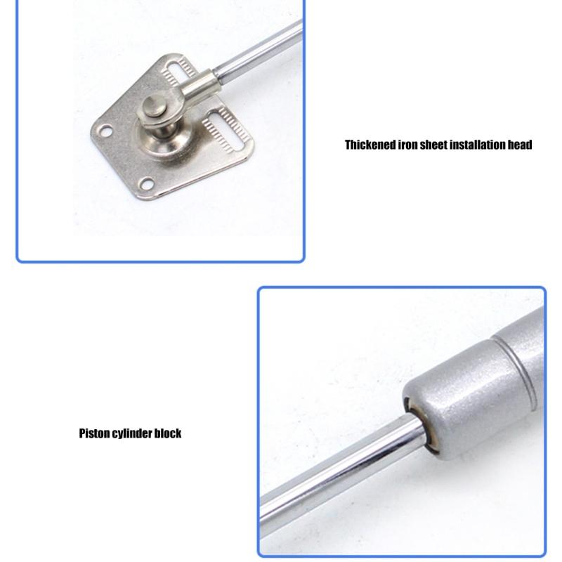 2ks Nábytková hydraulická podpěrná tyč Pružinové tlumiče Kuchyňský skříňkový pant Šatníková pneumatická podpěrná tyč Kování