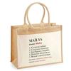 Beach Bag - PLANETEE - Maïlys Definition - Natural Cotton - Large Capacity - Printed In France