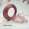 Cinta de Hilo de Nieve Transparente de 1,2 cm para Manualidades: Ganchillo, Accesorios para el Cabello, Lazos, Regalos, Empaque para Pasteles y Cajas, Cinta de Seda