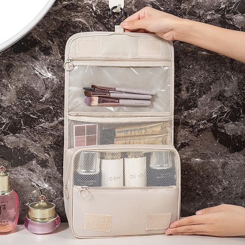 

Luxury Waterproof Nylon Makeup & Travel Organizer Bag 23.5*8.5*42 бежевый