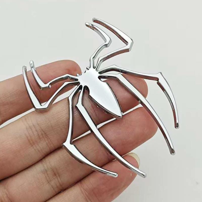 

3D Metal Spider Car Sticker Zinc Alloy Emblem Badge Decal Universal Auto Motorcycle Exterior Accessories Personalized Styling