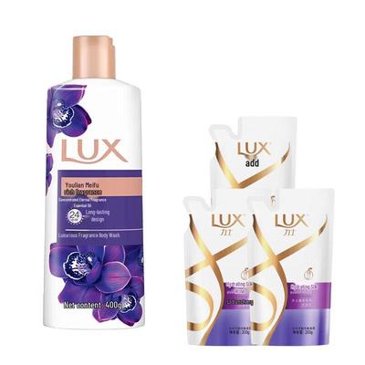 Ruhiger Lotus Duft Tiefenreinigendes Körperwasch- & Shampoo-Set