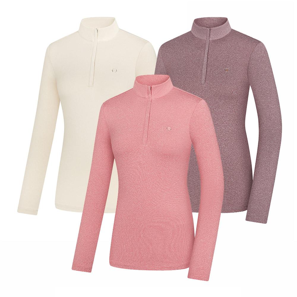 KOLPING Women'S Hiking Long Sleeve Half-Zip Thermal T-Shirt Magen Ktt0430W