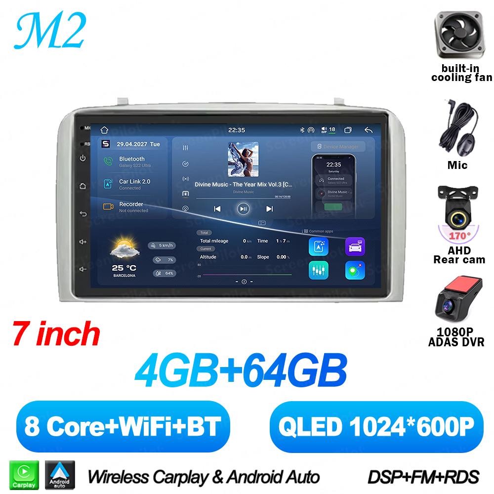 7 Inch Android 16 For Alfa Romeo 147 GT 937 2000-2010 Car Radio Stereo Head Unit Multimedia Video Player Android Auto RDS 8 Core
