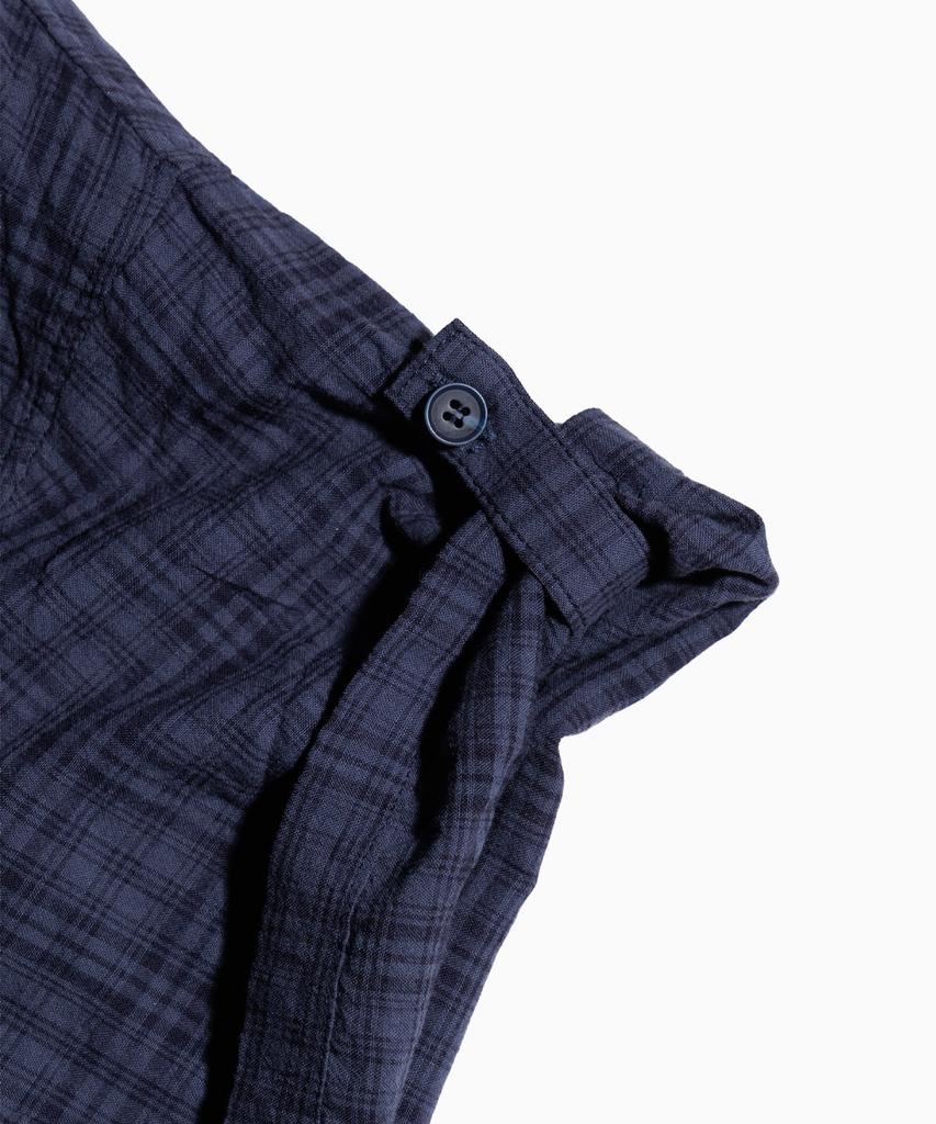 SAINTPAIN Sp Roll-Up Tartan Check Short Sleeve Shirt Navy