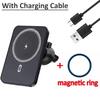 Car Air Vent Magnetic GPS Phone Holder Stand Wireless Charger For Magsafe iPhone 17 16 15 14 13 12 Pro Max Cell Fast Charging