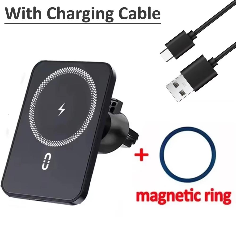 Car Air Vent Magnetic GPS Phone Holder Stand Wireless Charger For Magsafe iPhone 17 16 15 14 13 12 Pro Max Cell Fast Charging