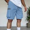 Pantaloncini Cargo da Uomo a Vestibilità Larga, Leggeri, Traspiranti, Multi Tasche, con Chiusura a Zip per Sport e Abbigliamento Casual