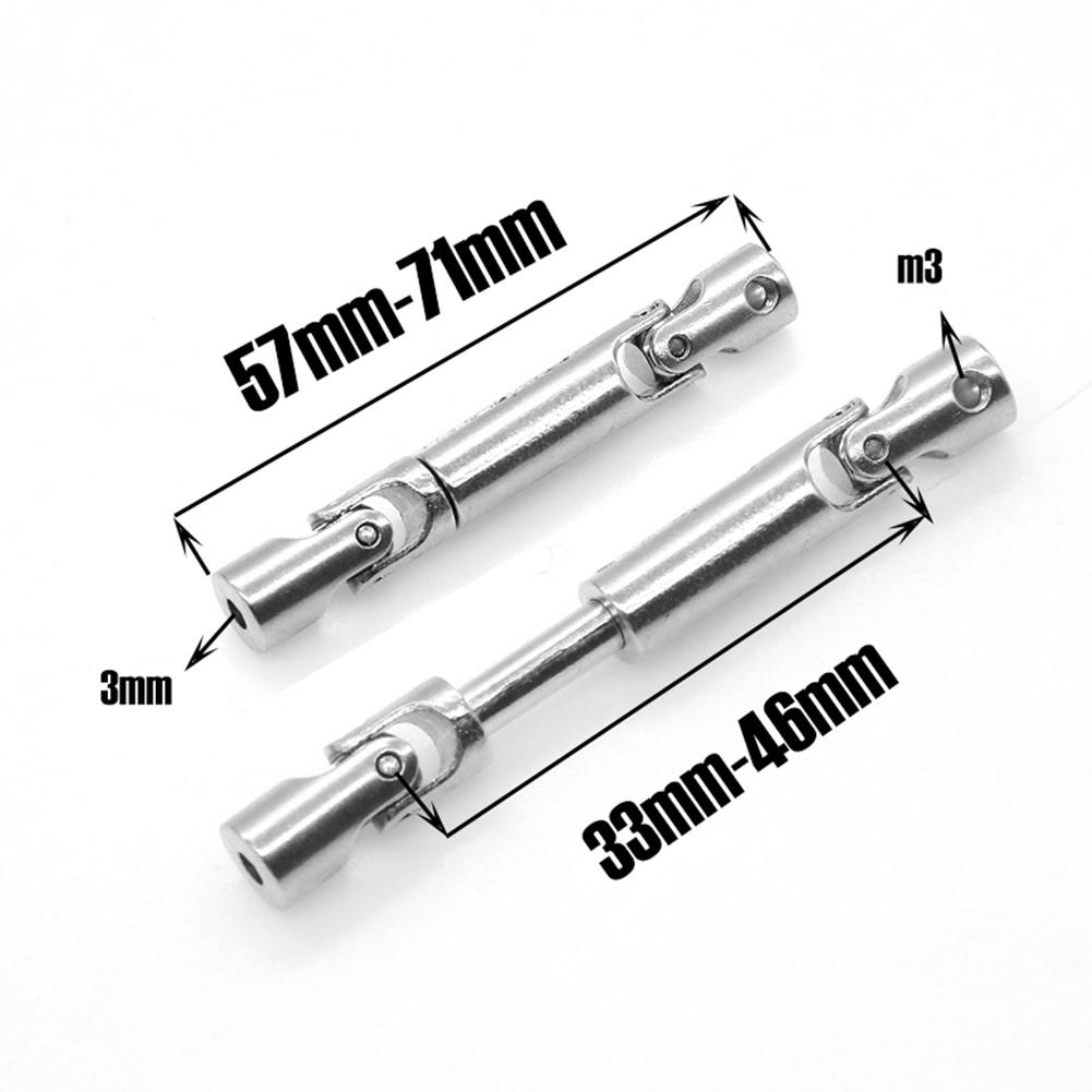 2pcs Metal Drive Shaft Driveshaft For WPL C14 C24 C34 MN D90 D91 D96 D99 D99S MN90 MN98 MN99S RC Car Upgrades Parts Accessorie