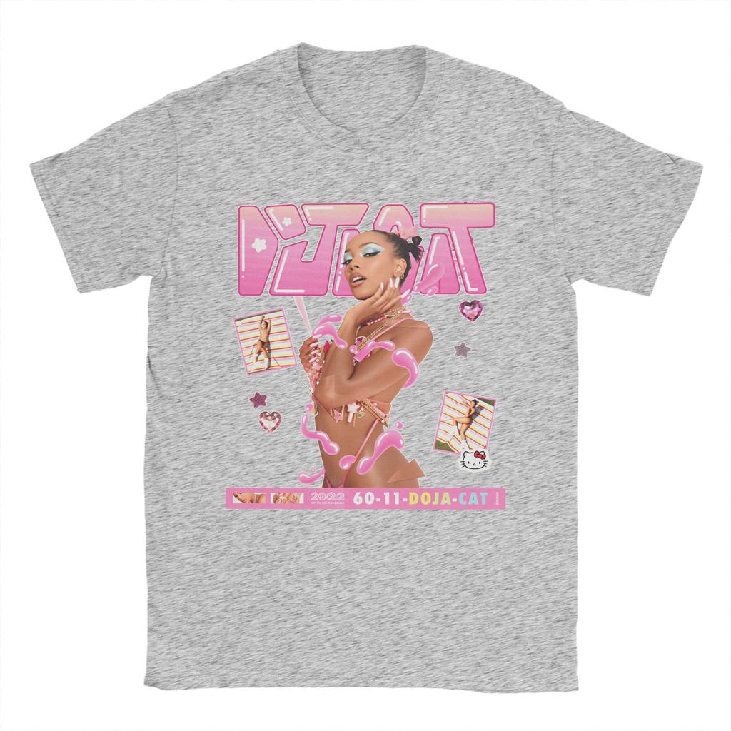 Streetwear TShirt Summer Doja Cat Tour Ma Vie Leisure TShirts Pure Cotton Tee Shirt for Unisexs Y2K Print Short Sleeve Clothing