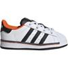 adidas Originals Superstar El Comfortable Versatile Shock Absorbing Low Top Walking Shoes Baby Shoes White Black FV3693