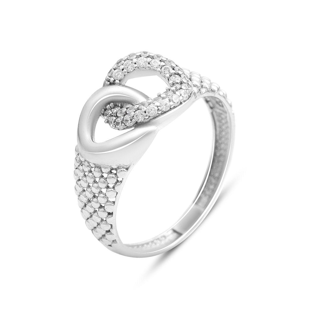 

Silver ring with cubic zirconia, item weight 2.03 g (2209386) 18 білий