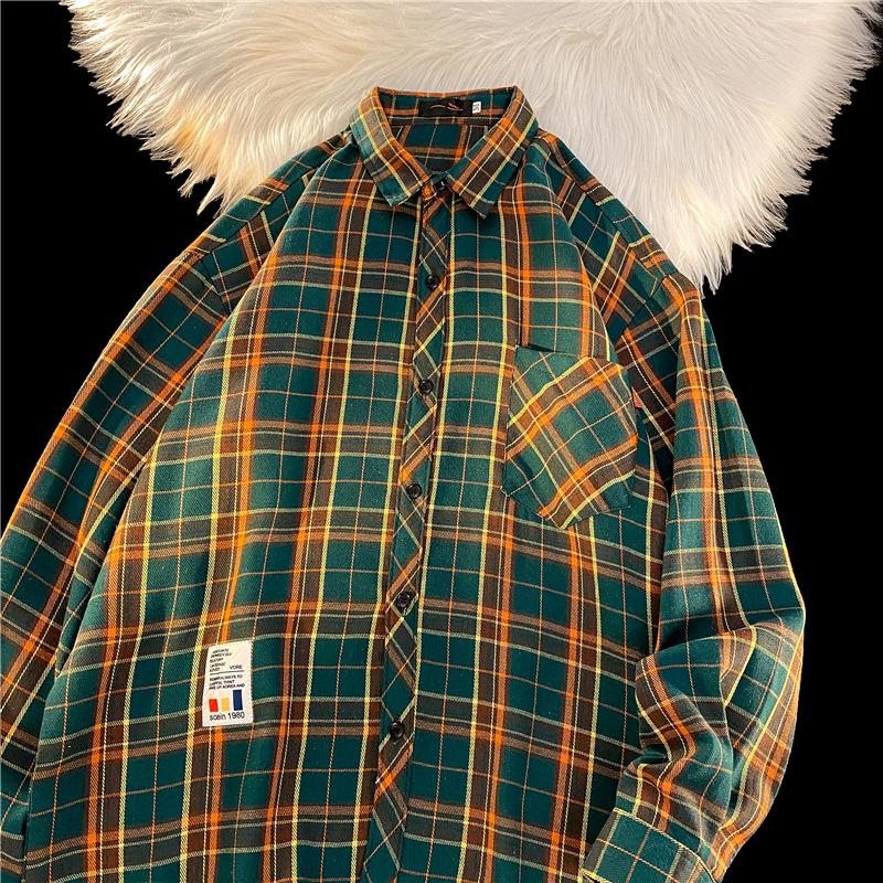 Spring And Autumn Long-sleeved Loose Casual Bottoming Shirt Couples Versatile Jacket