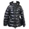 Moncler 24 Jahre alte BARANTE Nylon Kapuzen-Daunenjacke Jacke 3 schwarz Gebraucht