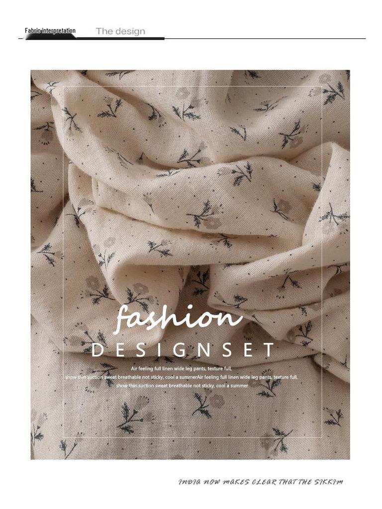 Spring/Summer 2026 Elegant Floral Tie-Up Round Neck Pullover Dress