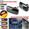 2Pcs LED Dynamic Amber Side Marker Turn Signal Light for Jeep Compass Patriot Liberty Grand Cherokee Commander Indicator Lamps