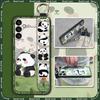 Ring Anti-knock Phone Case For Samsung Galaxy A24/SM-A245F/A25 5G Shockproof Wristband Waterproof Fashion Design Panda