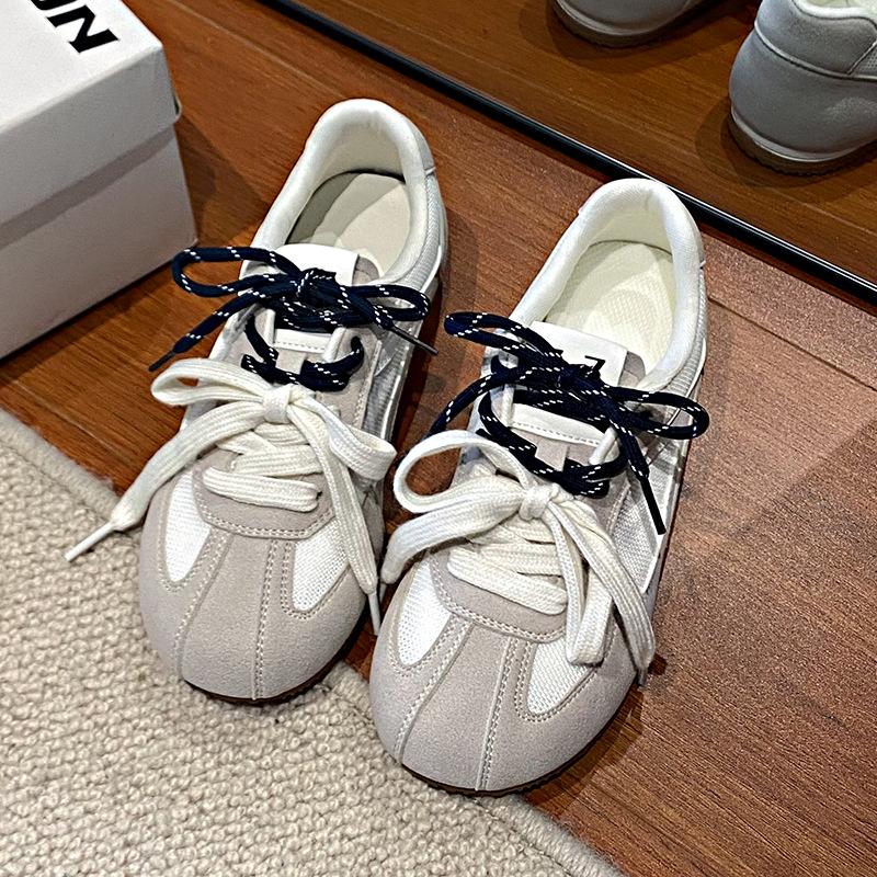 Color Matching Dexun Shoes Women's 2025 Summer New Comfortable Flat-soled Single Shoes Fashionable Versatile Mesh Breathable Soft Sole Casual