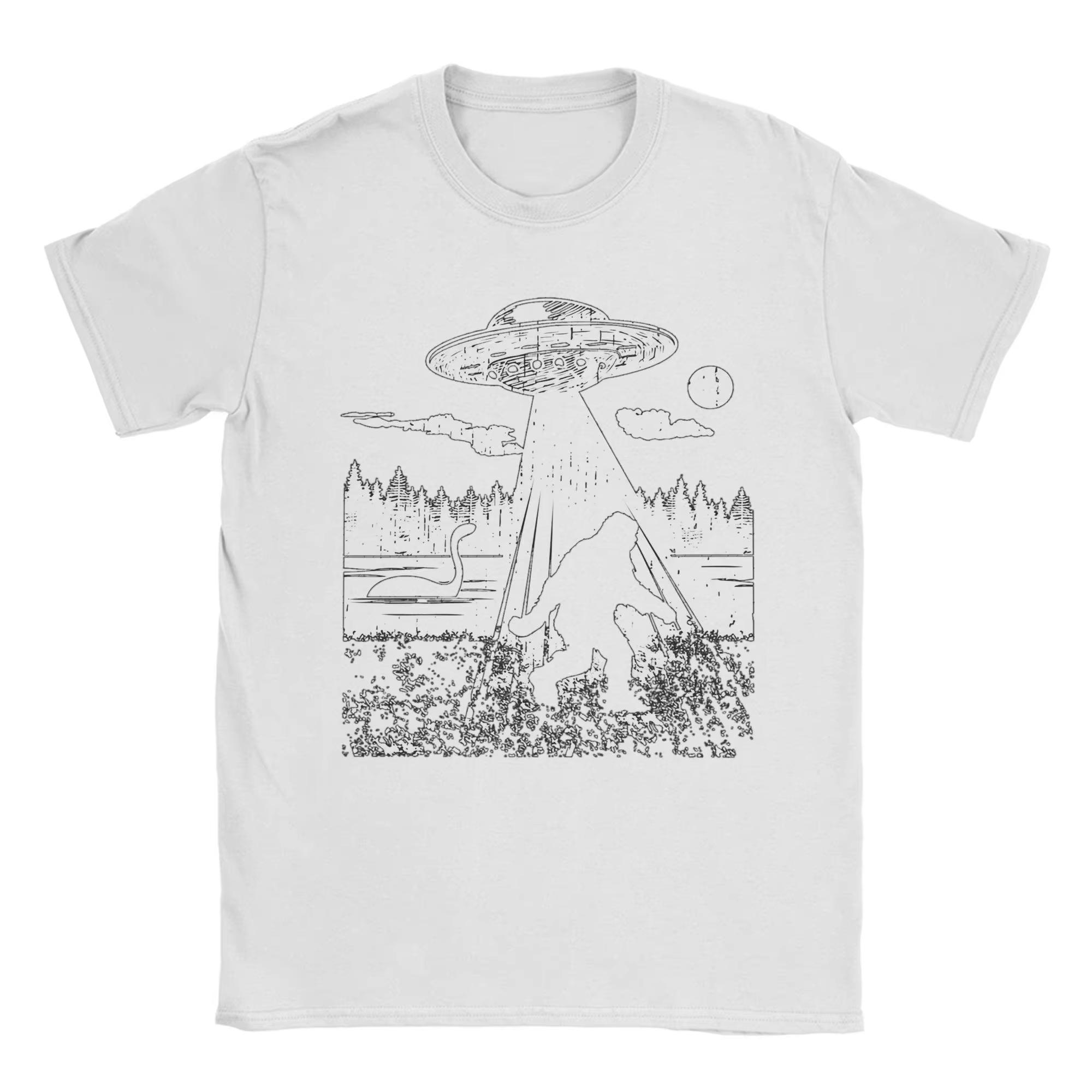 

Unisex Clothing Unisex HOT SALE Street Tshirt Beach Bigfoot UFO Abduction Bigfoot Hippie Tshirt Y2K Fun Print Short Sleeve Tshirt S