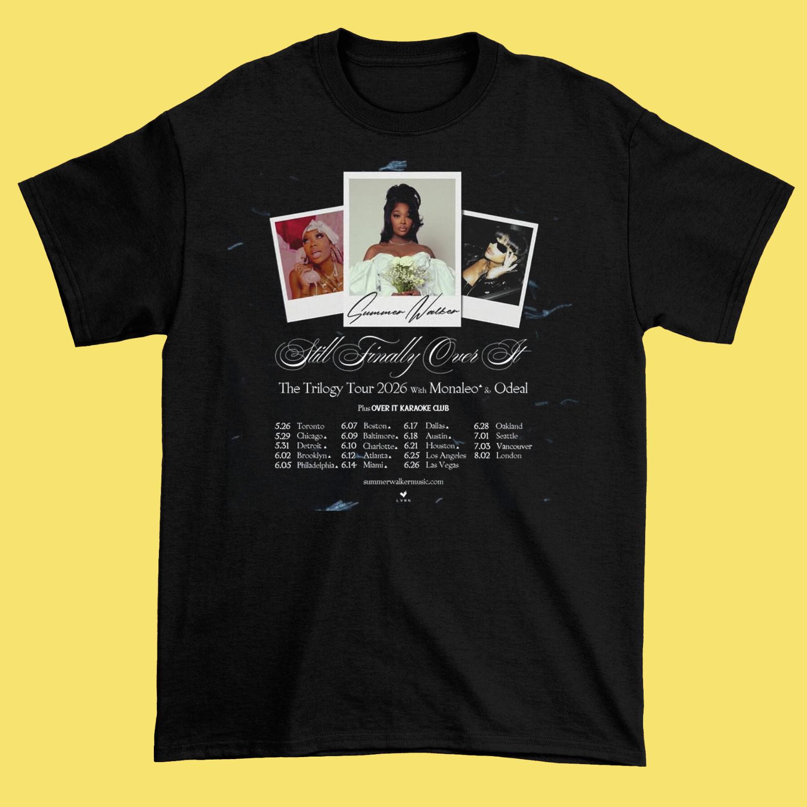 Summer Walker - Still Finally Over It Tour 2026 Black Shirt CL546 S разноцветный