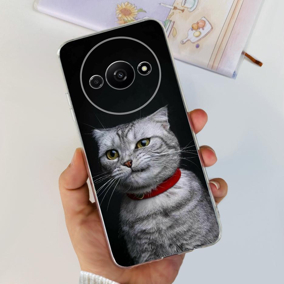 Für Xiaomi Redmi A3 Hülle Stilvolle Bemalte Abdeckung 6,71'' Klare Silikon-Weiche-TPU-Handyhülle Für Xiaomi Redmi A3 RedmiA3 Fundas Capa