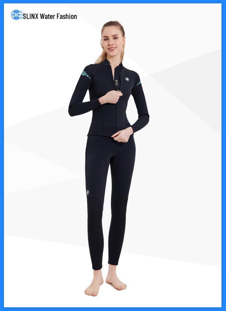 In-Stock 2mm Women's Split Wetsuit for Cold Protection & Jellyfish Safety - Ideal for Surfing & Winter Swimwear