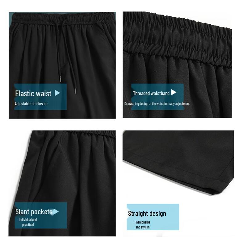 JEANSWEST Men's Lightweight Loose Straight-Leg Casual Pants