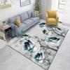 Alfombra de flores 3D para el hogar, sala de estar, dormitorio, sofá, felpudo, decoración, alfombra antideslizante