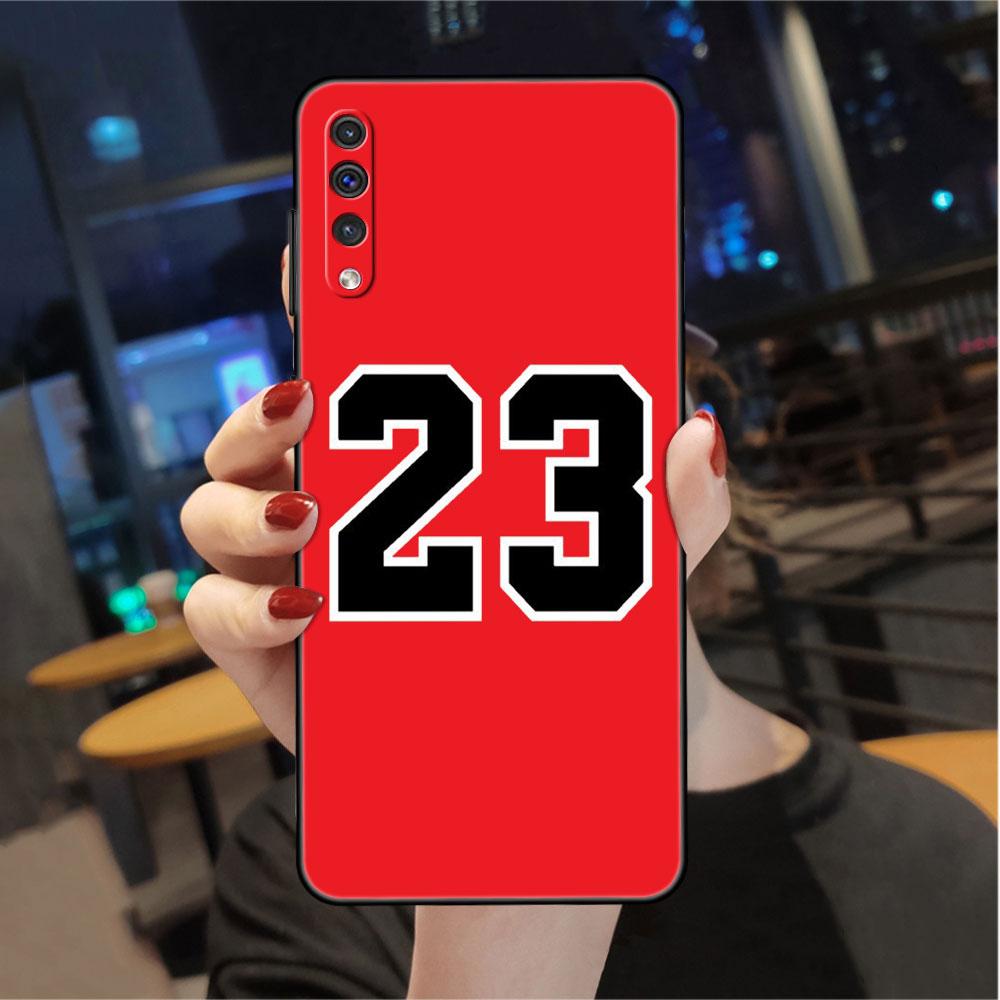 Coque pour Samsung Galaxy A50 A70 A30 A20s A20e A10 A40 A10s A10e M52 M51 M31 M30s M21 Noir Housse de téléphone Numéro porte-bonheur