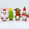 Christmas Tree Car Pendant Color Christmas Tree Woolen Handmade Hook Weaving Gift Creative Pendant Gift Ornament Doll Bag Cloth