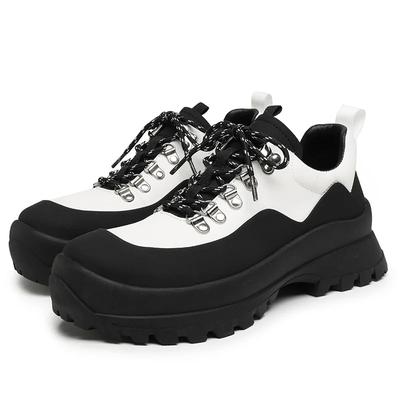 Fashion Mountaineering Men's Shoes Outdoor Hiking Shoes Mountain Vintage Cargo Thick Sole Increase Sports Casual Fashion Shoes