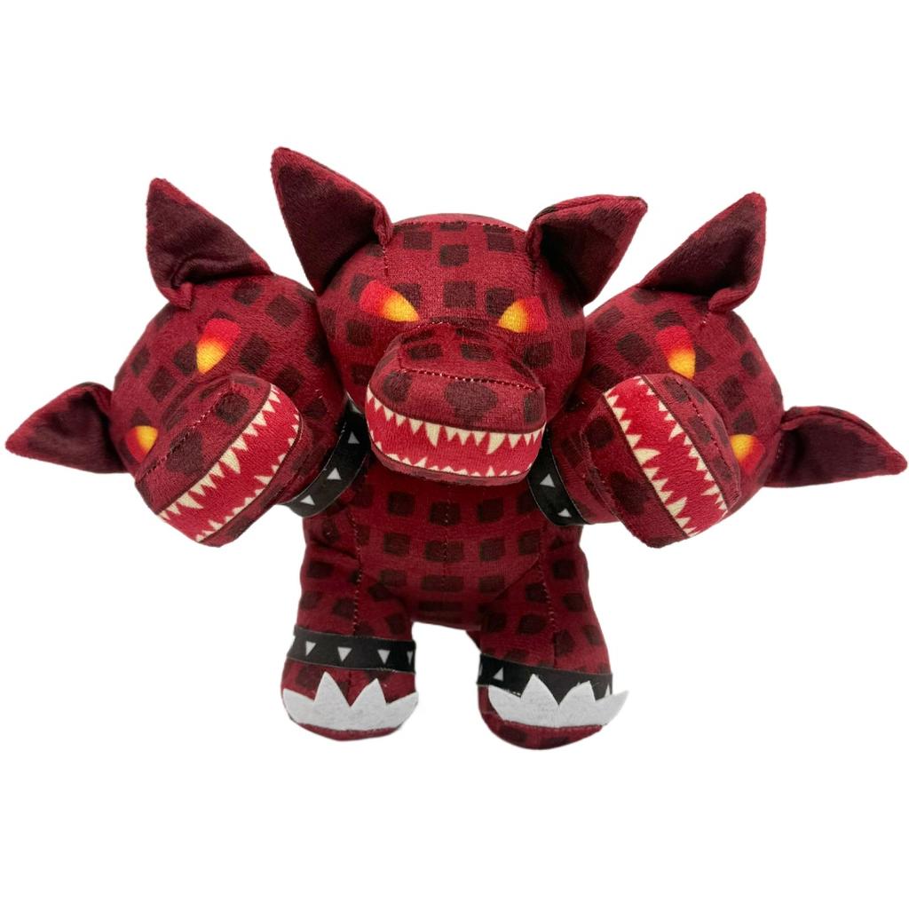 Steal A Brainrot Dog Plush Doll Funny Red Three-Headed Dog Stuffed Doll Fans Peripherals Birthday Holiday Gifts