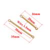10pcs Stainless Steel 20mm 30mm Bar Stick Connectors Gold Color Plated DIY Drop Earrings Jewelry Making Necklaces Components