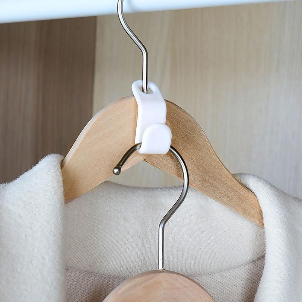 10Pcs Mini Clothes Cascading Connector Hanger Hook Wardrobe Closet Organizer