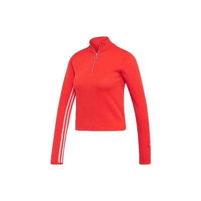 Casual Sports Stand Collar Knitted Sweater Women Sweater Red DU8504
