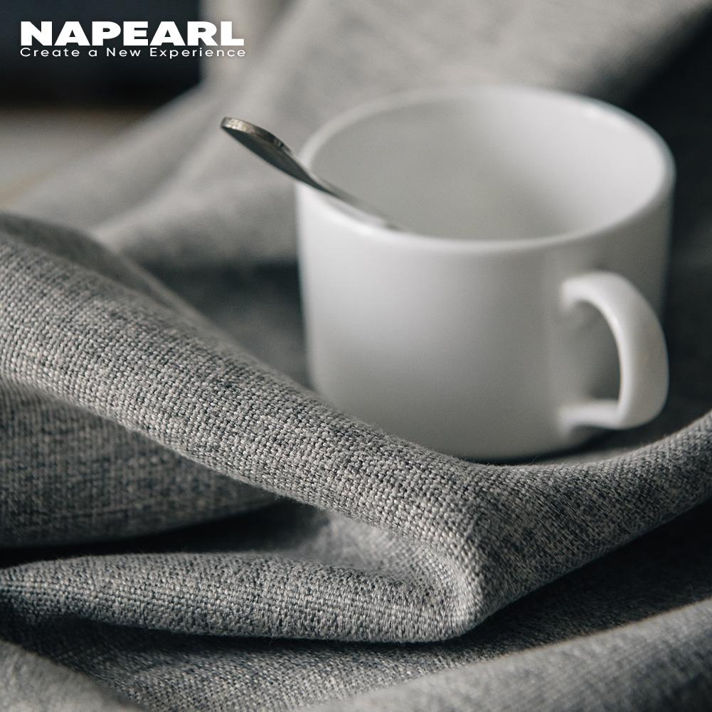 1 Stück NAPEARL Präzisions-Verdunkelungsvorhang 70% Verdunkelung Unifarbener Fensterbehang für Wohnzimmer Schlafzimmer Heimdekoration