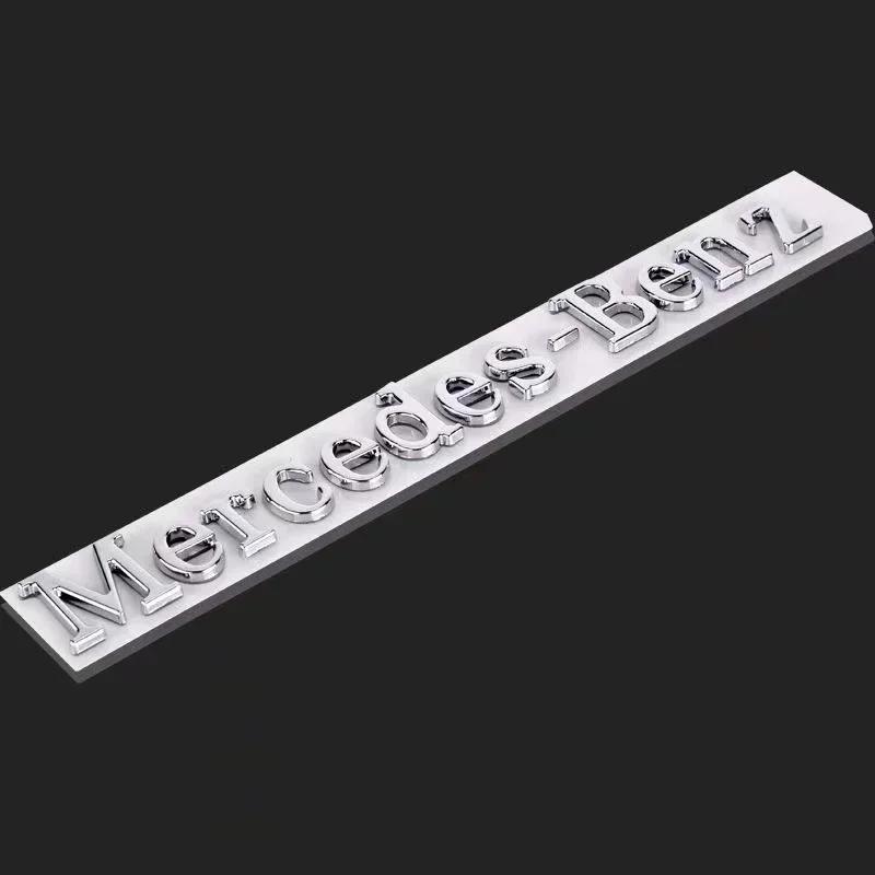 

Car trunk 3D badge ABS letter logo sticker is suitable for Mercedes-Benz GM modified rear logo auto parts. accessories. срібний