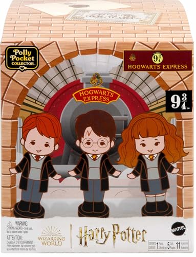 Polly Pocket Samlarlekset, Harry Potter Kompakt, med 5 Dockor och 11 Tillbehör