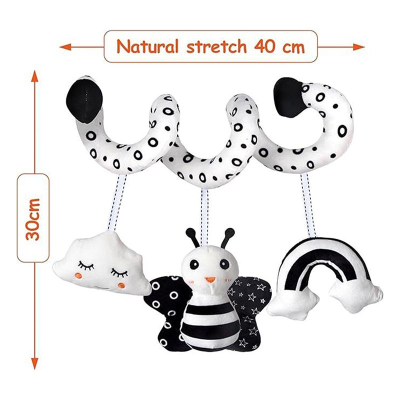 

Подвесные погремушки для детской кроватки, игрушки, игрушка с веревочкой для автомобильного сиденья, подвесные игрушки для детской кроватки, спираль активности для младенцев, плюшевые игрушки для детей, подарки