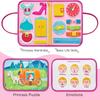 Princess Busy Board Toddler Travel Quiet Book Sensory Board For Toddlers Montessori Toys For 3 4 Year Old Girls Boys Gift