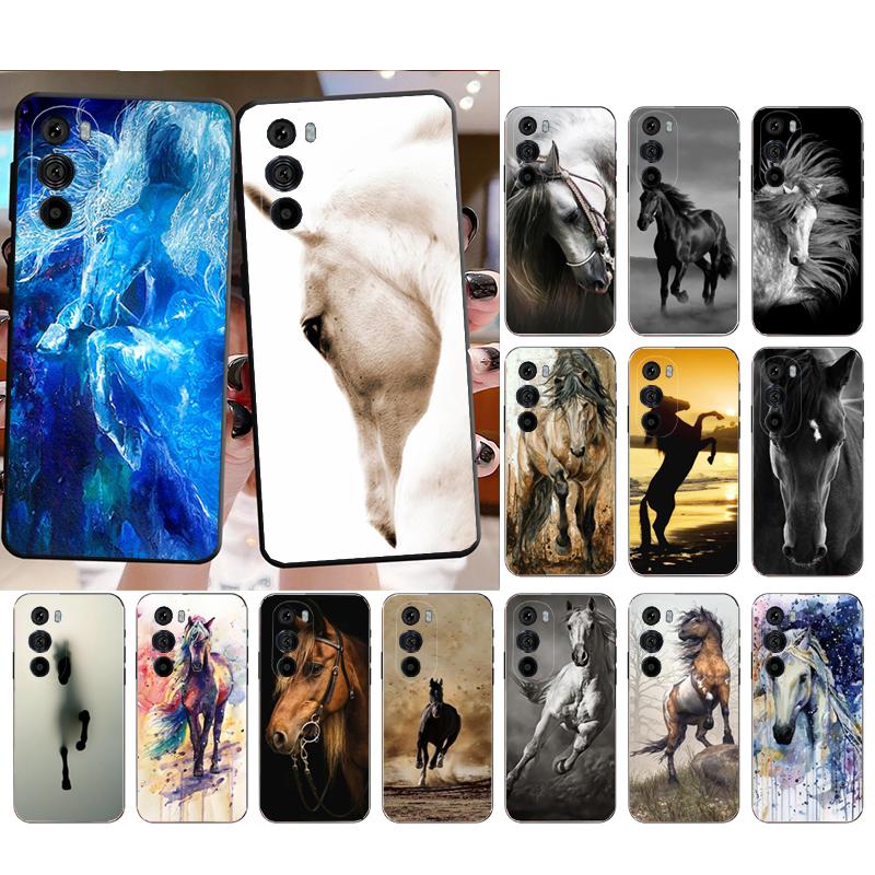 Phone Case For Motorola Edge 50 40 Pro 60 50 40 30 Ultra Neo Fusion Moto G85 G72 G53 G54 G84 G13 G32 Horse